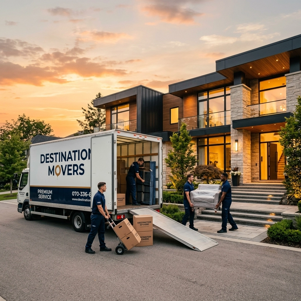 Team Arrival at Luxury Home